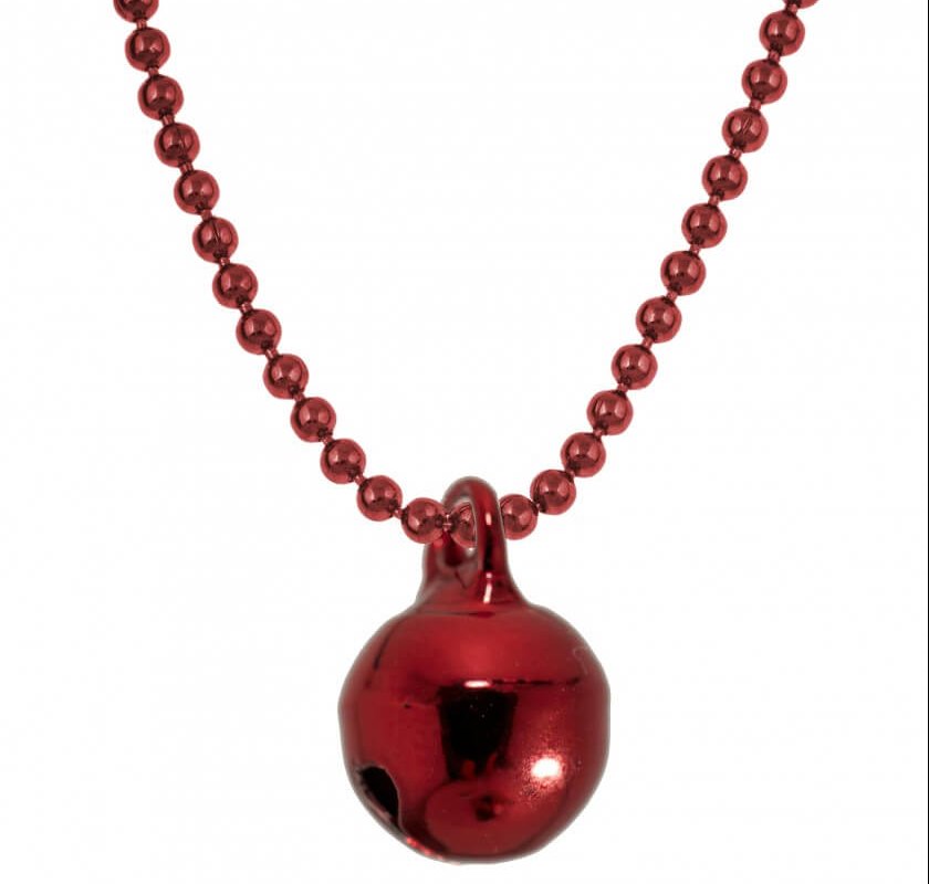 Allumette - Red bell on red ball chain