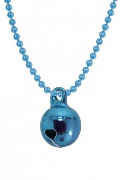 Allumette - Turquoise bell on turquoise ball chain