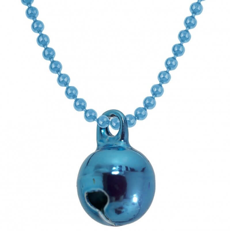 Allumette - Turquoise bell on turquoise ball chain