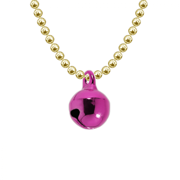 Alumette Pink Bell Gold Chain