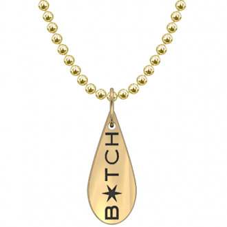 I swear Flame Pendant - bitch