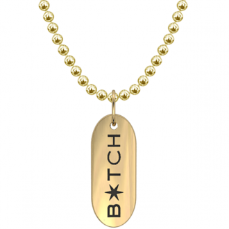 I swear Pill Pendant - bitch