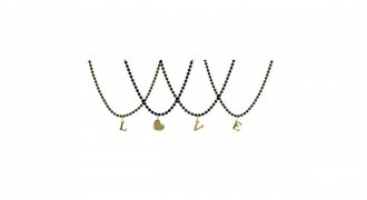 LOVE letters gold alphallumer