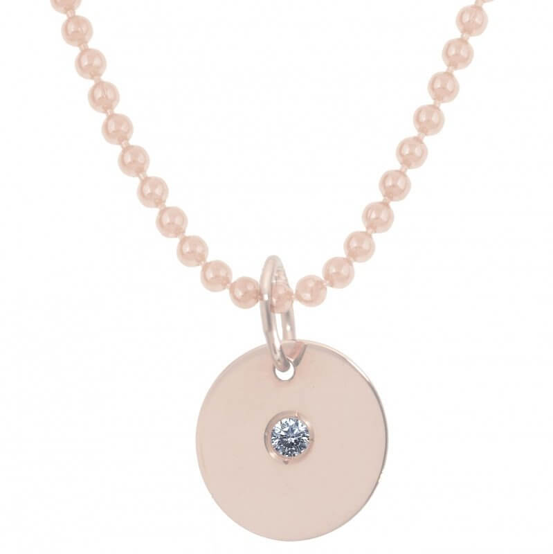 Rose Gold Birthstone - April - Diamond